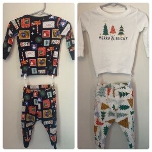 Old Navy 6-12 Month Pjs 2 Sets Christmas